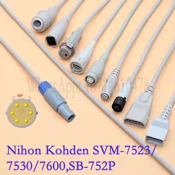Združljiv Nihon Kohden SVM-752P/ 7530/ 7600/ 7523 / SB-752P Monitor IBP Kabel za Tlačni Pretvornik.