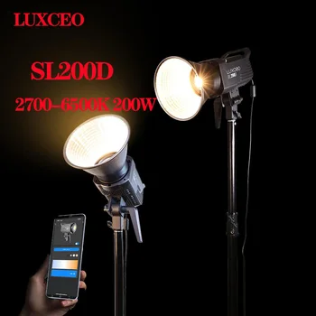 LUXCEO SL200D 200W LED Video Luč Bi-Color 2700-6500K Bowens Gori Neprekinjeno Luč za Živo Foto Video Snemanje