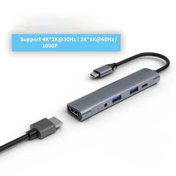 USB C ZVEZDIŠČE USB 3.0 HUB Tip C USB Razdelilnik USB-C 3.1 Multi Vrata Dock Adapter za Mac book Pro Air, IMac Računalniške Opreme