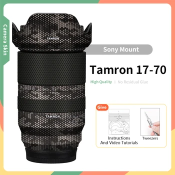 Za Tamron 17 70 sony kožo 17-70mm F/2.8 Sony-Nastavek Objektiva Kože Telesa Nalepke Anti-Scratch Zaščitna Nalepka Val, Barve Zlata,