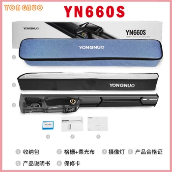 YONGNUO YN660S Ročni LED Video Luč Dotik Bi-color 3200~5600K APP Remote Control Novega Izdelka Fotografija Razsvetljavo Svetilka