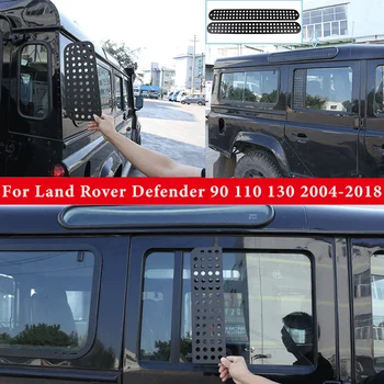 Za 2004-18 Land Rover Defender 90 110 130 črn aluminij zlitine avto, streho strani okna, vrata prtljažnika strani okna stražar ploščo avtomobilski deli