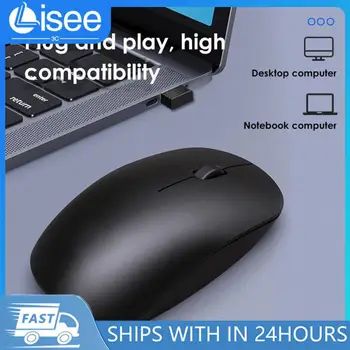 Miško Tiho 2.4 g Brezžični Tiho Mouse Miška za Prenosni računalnik Office Business Black Gaming Miška Edition