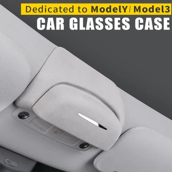 Za Tesla Model Y Model 3 Organizator Očala Polje Imetnika Avto Očala Imetnik Primeru Sponke Design Očala Škatla Za Shranjevanje Avto Ščitnik Proti Soncu