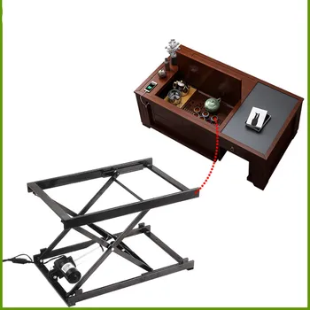 Električna dvižna mizico dvignite z dvojnim USB polnjenje tabela strojne opreme, zložljivi okvir železo