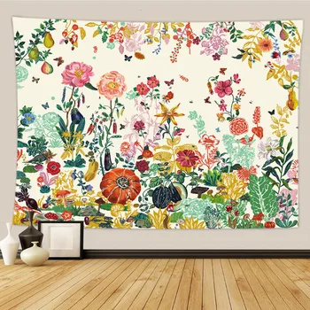 Lepo cvetje tapiserija domači postelji dekoracijo krpo, tapiserija, tapiserija, plaža brisačo 95*73 cm