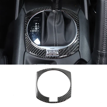 Za 2016-23 Mazda MX-5 soft carbon fiber avto centralne naprave za krmiljenje plošča okvir pokrova nalepke, car interior varstvo dodatki