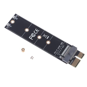 PCIE za M2 Adapter NVMe SSD M2 PCIE X1 Raiser PCI-E PCI Express M Tipka Priključek Podpira 2230 2242 2260 2280 M. 2 SSD Polno Hitrostjo