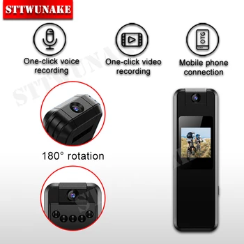 Mini fotoaparat night vision majhen brezžični telo cam mikro glas, video snemalnik skrivnost nosljivi bodycam diskreten