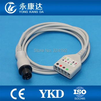 Din 5ld bolnik kabel,AHA/IEC, 1K ohm Upor za LL Slog Normalni EKG Trunk Cable