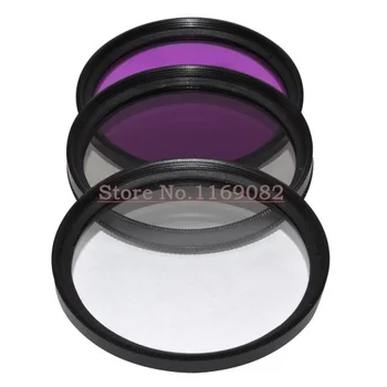 3 kos 58mm UV CPL FLD Filter Za DSLR Fotoaparat vse 58mm objektiv filter