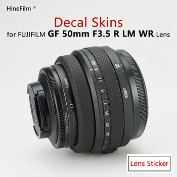 za Fuji GF50 F3.5 Objektiv Premium Nalepko Kože za Fujifilm GF50mm F3.5 R LM WR Objektiv Zaščitnik Anti-scratch Zaviti Kritje Nalepka