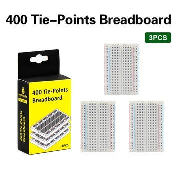 3PCS VISOKE KAKOVOSTI 400 Lukenj Mini Solderless PCB Breadboard Univerzalni Test Breadboard z keyestudio barva Embalaže