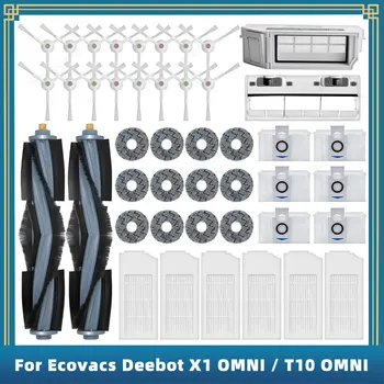 Za Ecovacs Deebot X1 OMNI, T10 OMNI, X1 TURBO, T10 TURBO Nadomestni Deli vrečko za Prah Hepa Filter Glavni Strani Krtačo Mop Pad Dustbin