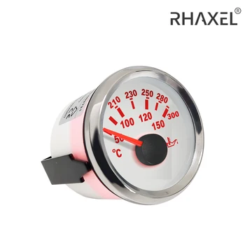 RHAXEL Digitalni 50-150℃ Olje Temp Gauge Merilnik za Avto, motorno kolo, Čoln, Jahta 52mm 9-32V z Rdečo Osvetlitvijo