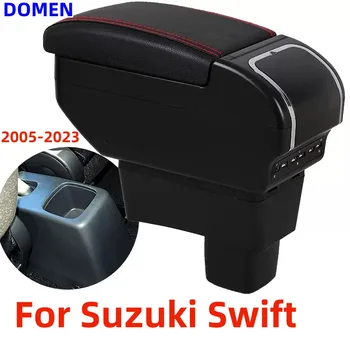 Za Suzuki Swift Armrest Polje Centralno Shranjevanje Vsebine Z Zložljive Pokal Luknjo Velik Prostor Dual Layer USB Polnjenje 2005-2022