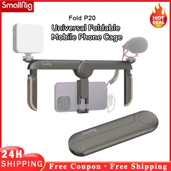 Smallrig Krat P20 Mobile Pocket Video Ploščad 4047 za Mikrofon in LED Video Luč Fotografija Podpira 65-80 mm Široko Mobilni Telefon