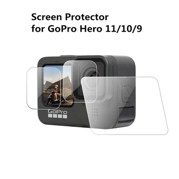 Kaljeno Steklo Screen Protector za GoPro Hero11 10 9 Črno Objektiv Zaščito Zaščitno folijo GoPro Dodatki