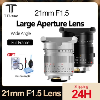 TTArtisan 21 mm F1.5 Full Frame Fotoaparat Objektiv širokokotni Velike Zaslonke Objektiv Leica M-Mount Leica M-M240 M3, M6 M7 M8 M9 M10 M9p