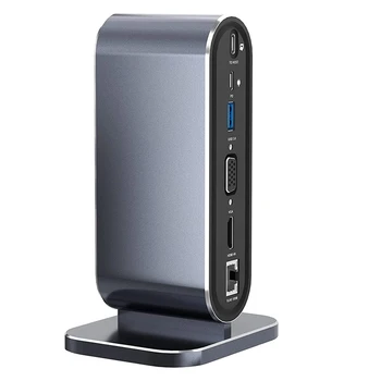 Mac Priklopne Postaje USB (C Hub Dock Laptop Zaslonu Razširitvene Postaje USB 3.0 Adapter Za Windows, Mac Računalnik
