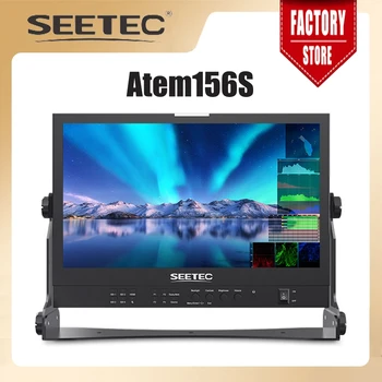 SEETEC 15.6 Inch Živo Oddajanje Direktor Monitor ATEM156S Quad Split Zaslon 4 3G-SDI, HDMI Vhod, Izhod za ATEM Mini