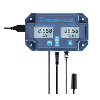 6-V-1 Digitalni Analizator Vode PH/ES/TDS/Sol/Bruto Masa/Temperatura Snemanje Online Wifi Kakovosti Vode Monitor