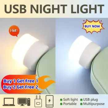 Mini USB Noč Svetlobe Toplo Bela Zaščita Oči Knjiga Branje Svetlobe USB Priključite Računalnik, Mobilni Moč Polnjenja LED Nočna Lučka