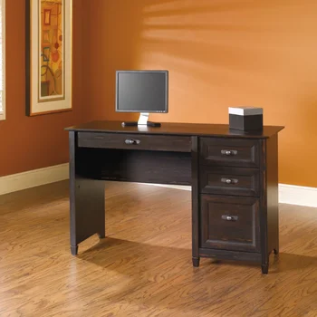 Sauder Novo Kočo Mizo, Antiqued Črne Barve Konča računalniški mizi pisarne