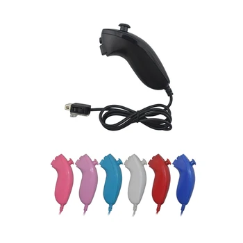 50 KOSOV veliko 7 Barv Nunchuck za Wii remote controller Za W-i-i Gamepad združljiv z Motion Plus