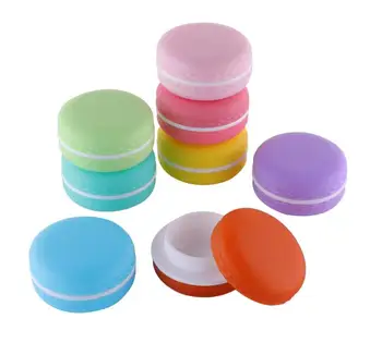 50pcs/veliko 5g 10g Candy Barve Jar Srčkan Prazno Kozmetični Posode Šminka, lip Balm Polje DIY Sub-Polnjenje Kozarec Smetane