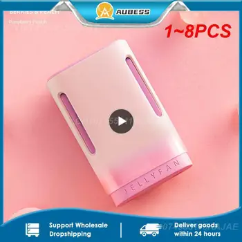 1~8PCS Mini Vratu Fan Prenosni Bladeless USB za Polnjenje Izključite Športni Navdušenci za Zunanjo Ventilador Prenosne Hladilne Žele